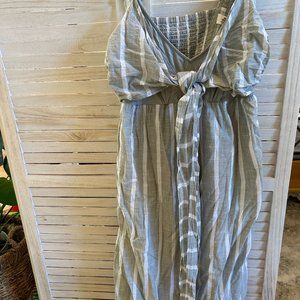 Seraphine maternity linen dress